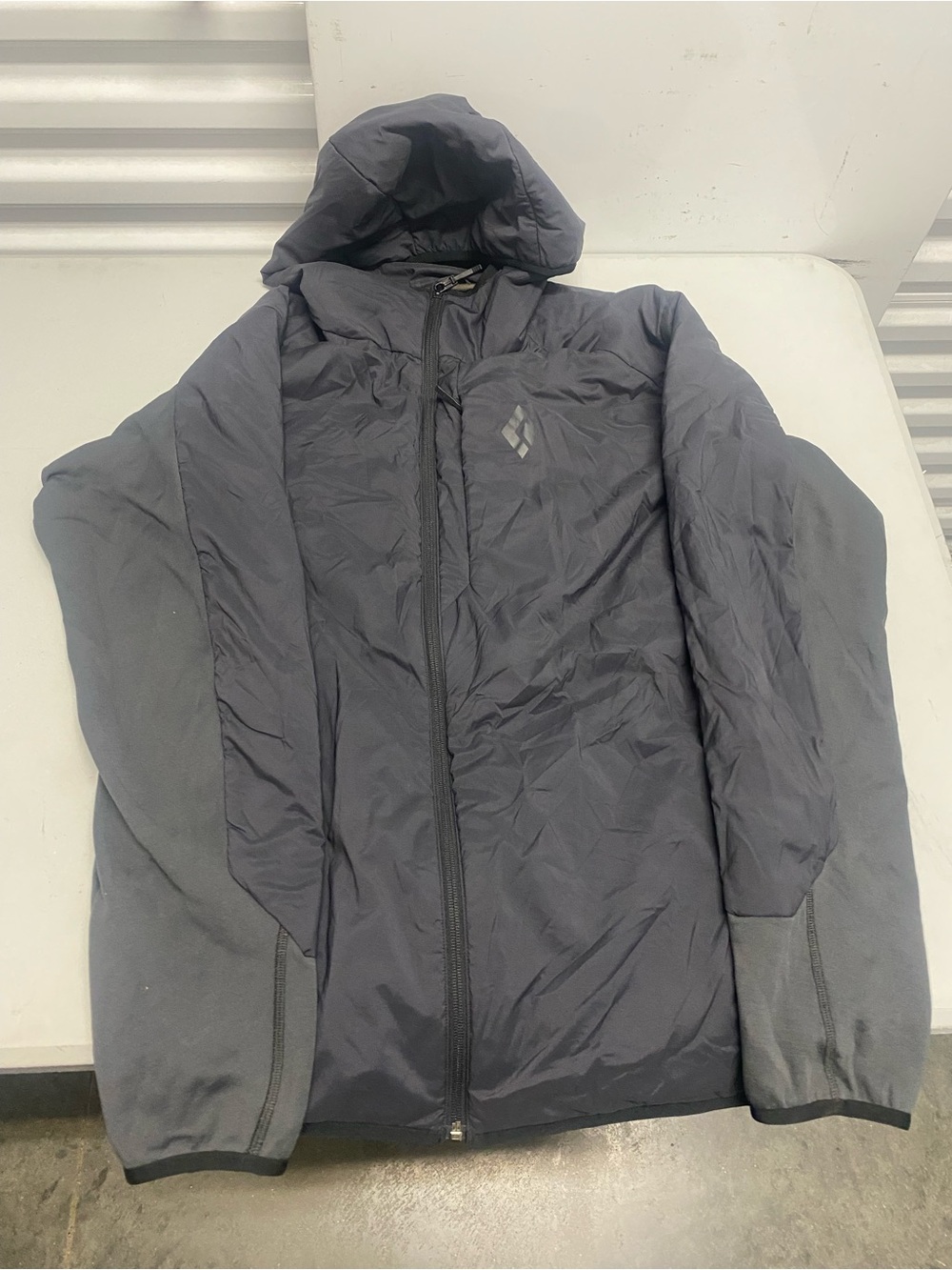 Black Diamond Men's Dark Gray Hooded Performance Jacket